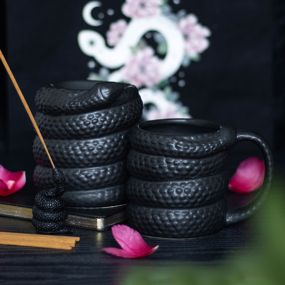 mug en forme de serpent noir something different