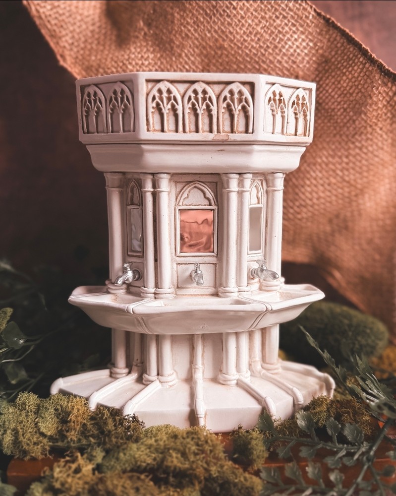 statuette réplique des lavabos de poudlard the wizarding trunk