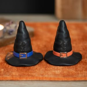 salière et poivrière en forme de chapeau de sorcière something different