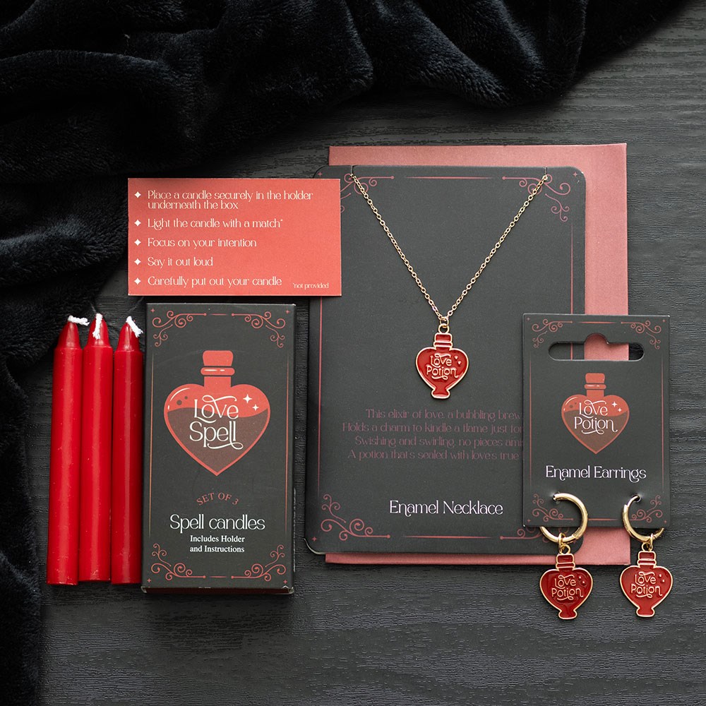 collier avec pendentif love potion et carte de voeux something different